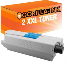 2er Set Toner Black XXL für OKI C 332 DN C 332 DNW MC 363 DN MC 363 DNW MC 363 N