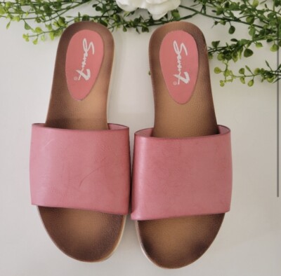 Seven7, Pearl slip-on pink sandals women's size 7 | eBay