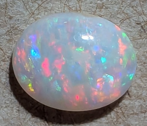 0,65ct Light Opal Red Multicolor Oval Coober Pedy! - Bild 3 von 12