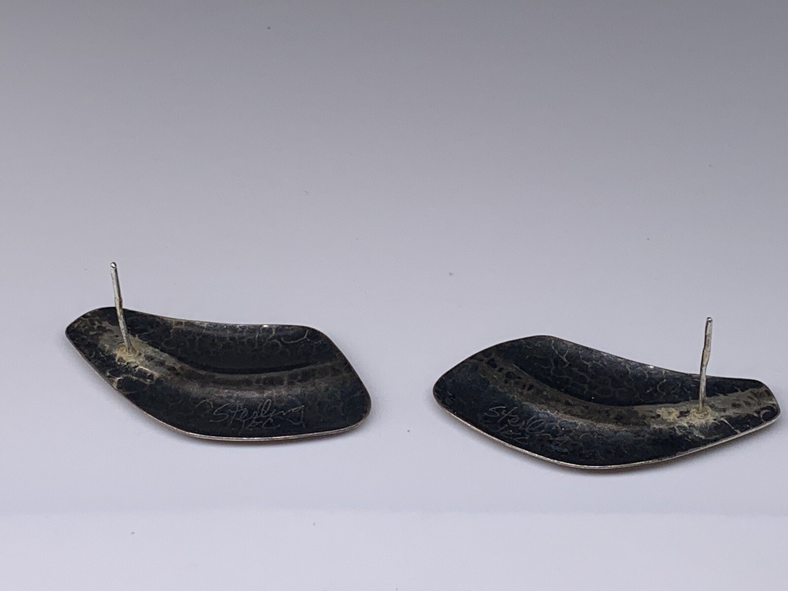 JAC Signed Artesian Sterling Silver Hammered Mode… - image 7