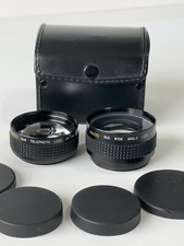 Imado Aux Wide Angle Aux Telephoto Lens Set with Caps Case, Pristine