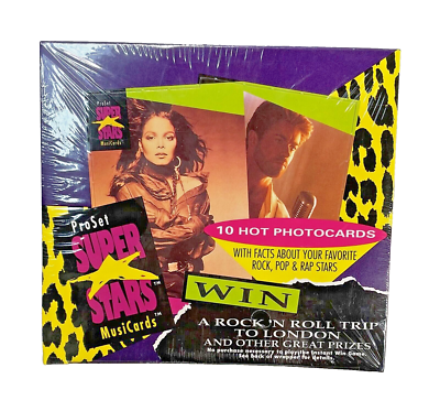 1991 ProSet Super Stars MusiCards 1st Ever Series Trading Cards