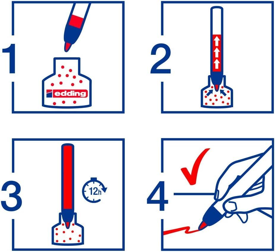 edding 361 whiteboard marker black 10 whiteboard pens round tip 1