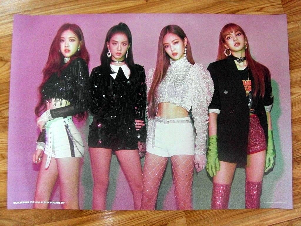 BLACKPINK - SQUARE UP (2 SIDED) [ORIGINAL POSTER] *NEW* K-POP | eBay