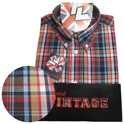 Warrior UK England Button Down Shirt IDOL Hemd Slim-Fit Skinhead Mod - Bild 1 von 4