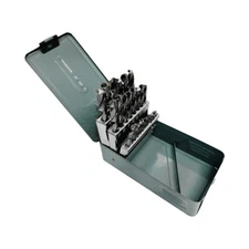 29 Pc HSS 1/16 - 1/2" By 64ths Jobber Drill Set Metal Index Straight Shank Drill