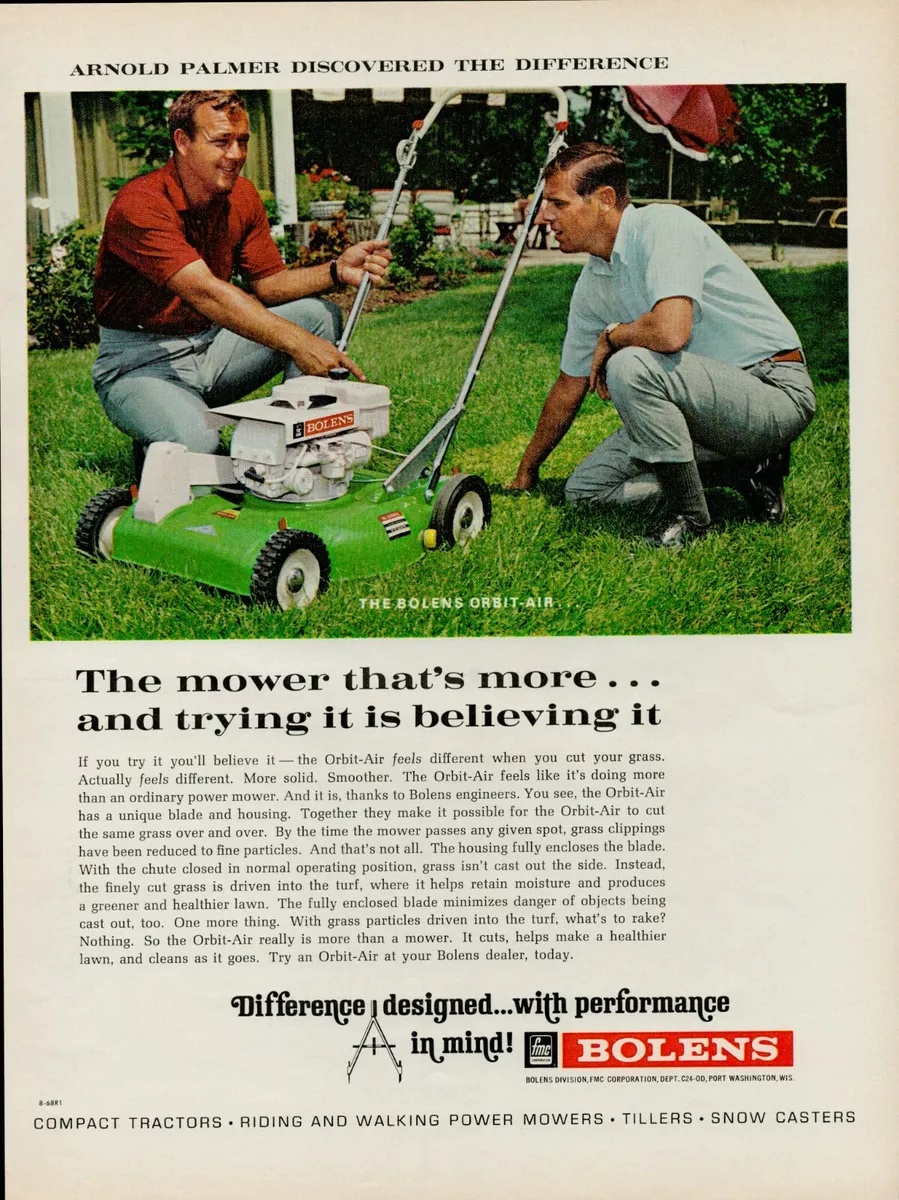 1968 BOLENS LAWN MOWER Difference Designed With Performance