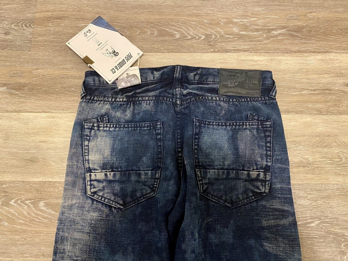 PRPS Indigo Distressed Button Fly Denim Jeans - Men's Size 32 | eBay