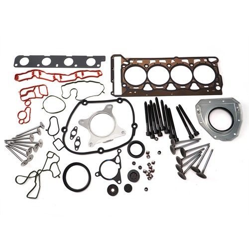 For Audi VW 2.0 TSI Jetta Timing Chain Head Gasket Set Intake Exhaust Valves Kit - Picture 6 of 15