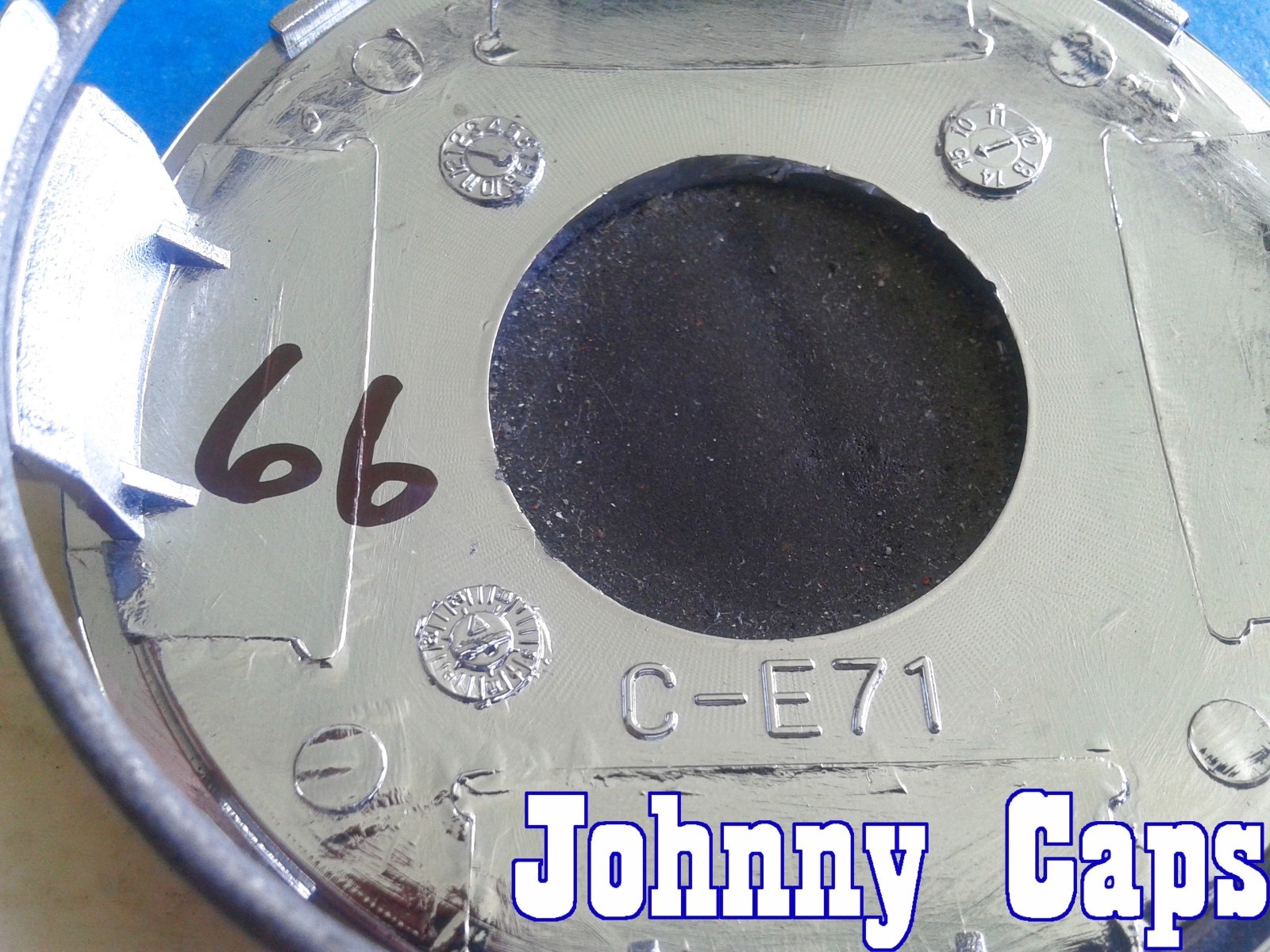 MANDRUS Wheels [66] CHROME Center Caps CE71 Custom Wheel Center Cap