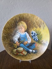 Reco Little Boy Blue Plate 10692S 1980 Mother Goose Series
