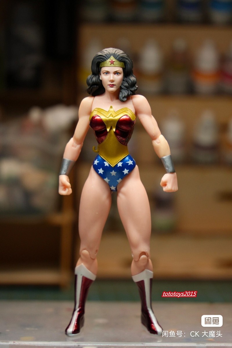 Painted 1:12 Wonder Woman Head Sculpt Model Fit 6 