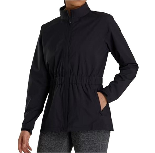 Footjoy /Dryjoy SzXL Black Full Zip Mesh Lined Lightweight Golf