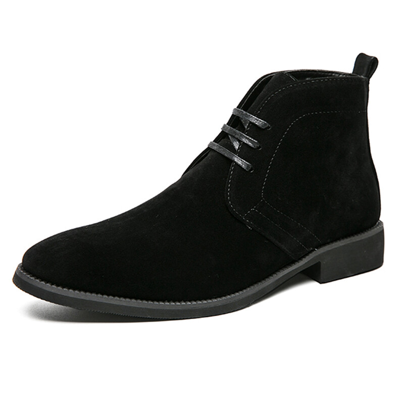 SAOLA Stivaletti da uomo moda stivali neri Oxford stivaletti classici Chukka