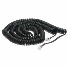 10 Foot Modular Telephone Coiled Handset Cord Phone 10', 10ft. 10 Feet BROWN