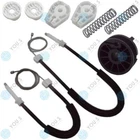 For Renault Megane 2 II Coupe Convertible Window Regulator Repair Kit Rear Left