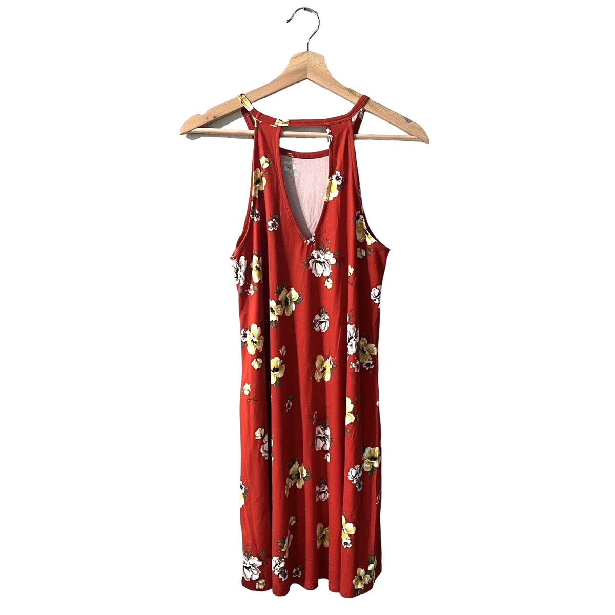 camel roll neck ribbed knitted midi dress Petal and Pup Women's Nova Wrap Knit Midi Dress main image 1