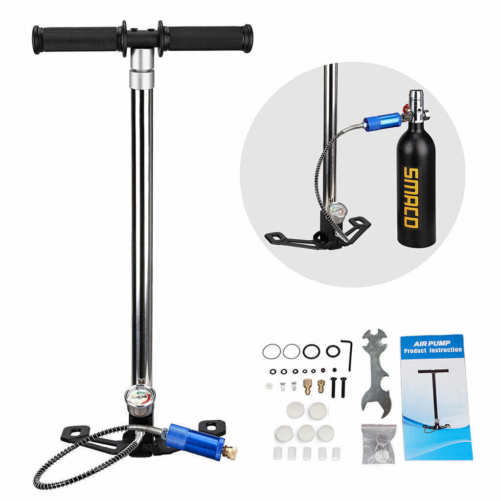 4500PSI 3Stage PCP Airgun Rifle High Pressure Hand Pump Oxygen Air Tank Refill eBay
