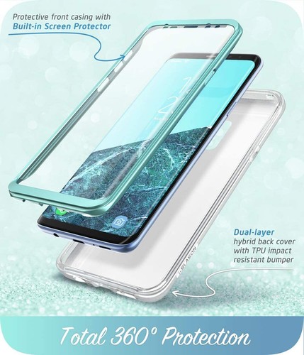 i-Blason for Samsung Galaxy S9, Dual Layer Screen Case Flexible Soft Cover Shell - Picture 29 of 30