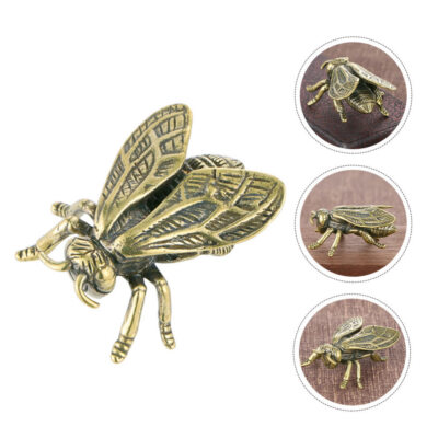 Sculpture de Fourmi en Alliage Ornement d'Insecte en Métal Solide Petite Figurine de Fourmi Décoration Maison