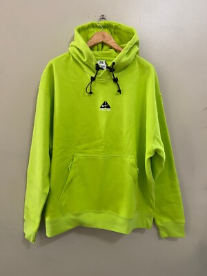 Nike ACG Therma-FIT Fleece Pullover Hoodie DH3087-389 Cyber Green Volt Men  L NEW