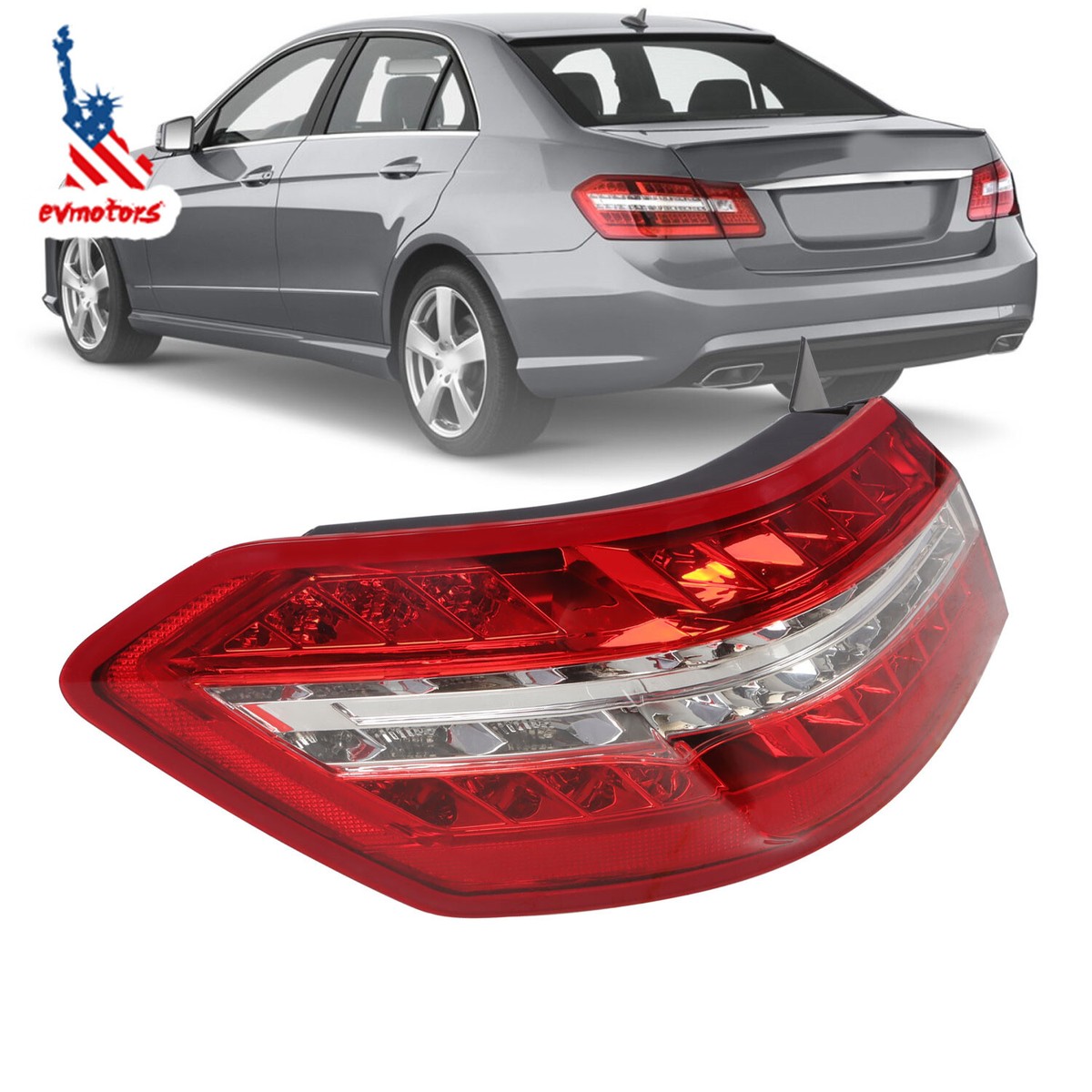Tail Lights Assembly Compatible With 2010 2011 2012 2013 E-Class E350 - Foto 7