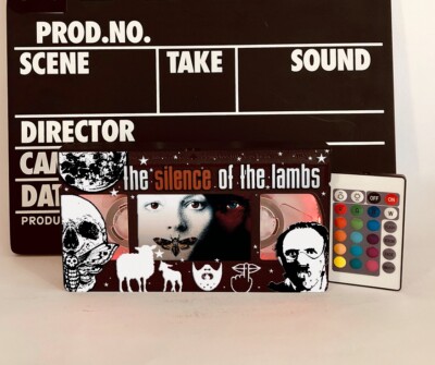 Horror VHS Lamp, The Silence of the Lambs VHS tape, Halloween Gift, Horror