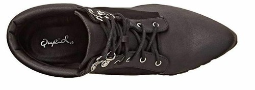 Qupid Women's Wicker-05, Black, 6 M US - Picture 5 of 7
