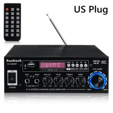 2000W 2 Channel bluetooth 5.0 HIFI Power Amplifier Audio Stereo Amp Home Car 