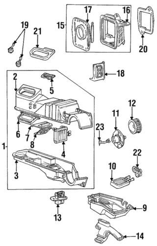 Conjunto de núcleo de calefacción HVAC para Ford Windstar 1995-2003 (N/P H2MZ-18476-W)