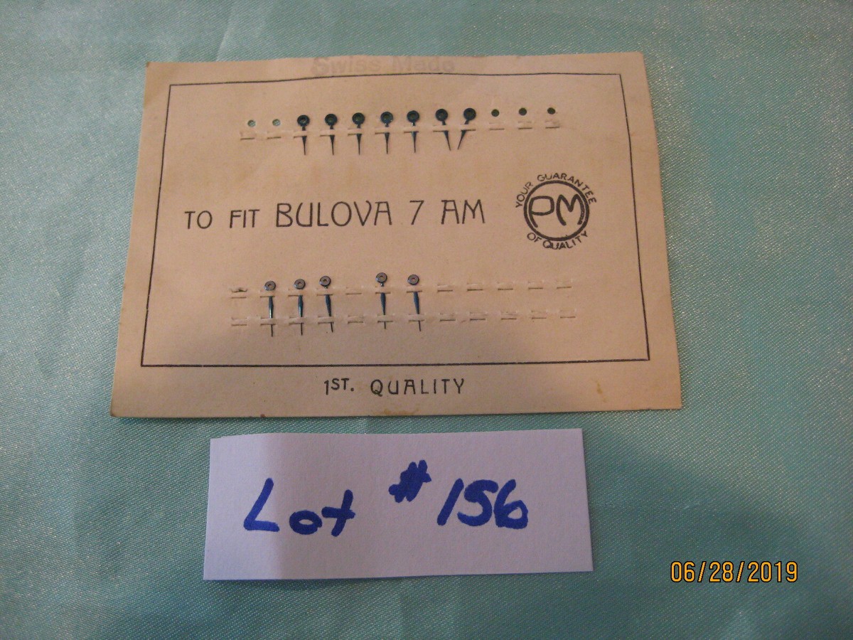 Lot De Pièces Détachées Pour Montre Vintage - Aiguilles Assorties Seiko Elgin Bulova NOS Suisse