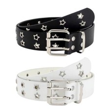 Fashionable Punk Casual Hollow Double Row Belt for Women 
