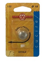 DITALE IN METALLO PER CUCIRE SARTORIA PROTEZIONE DITA DA AGHI SPILLI DIAMETRO 18