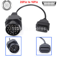 Fits Bmw 20 Pin Adapter 16pin Obd2 To 20pin Obd E36 E34 E38 E39 E46 Z3