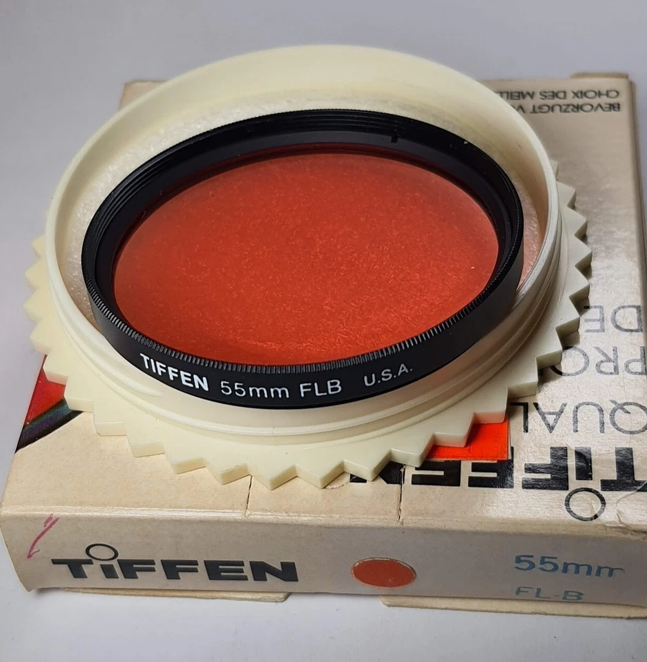 TiFFEN 55mm FL-B (FC-B) Glass Lens Fluorescent Filter 55 mm Genuine US Made FL B - Image 3 of 4