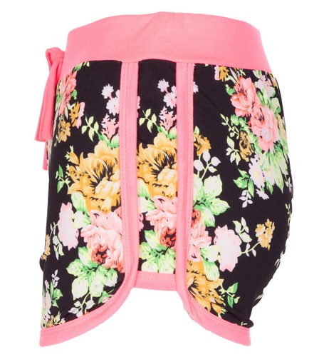 Womens Summer High Waist Casual Floral Beach Hot Pants Ladies Shorts Runner - Picture 4 of 12
