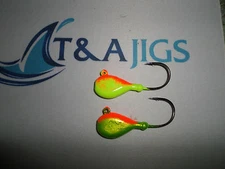 10 BLACKFISH JIGS Tautog Tog Jig Heads Weight+Color Choice T&A JIGS Black Fish