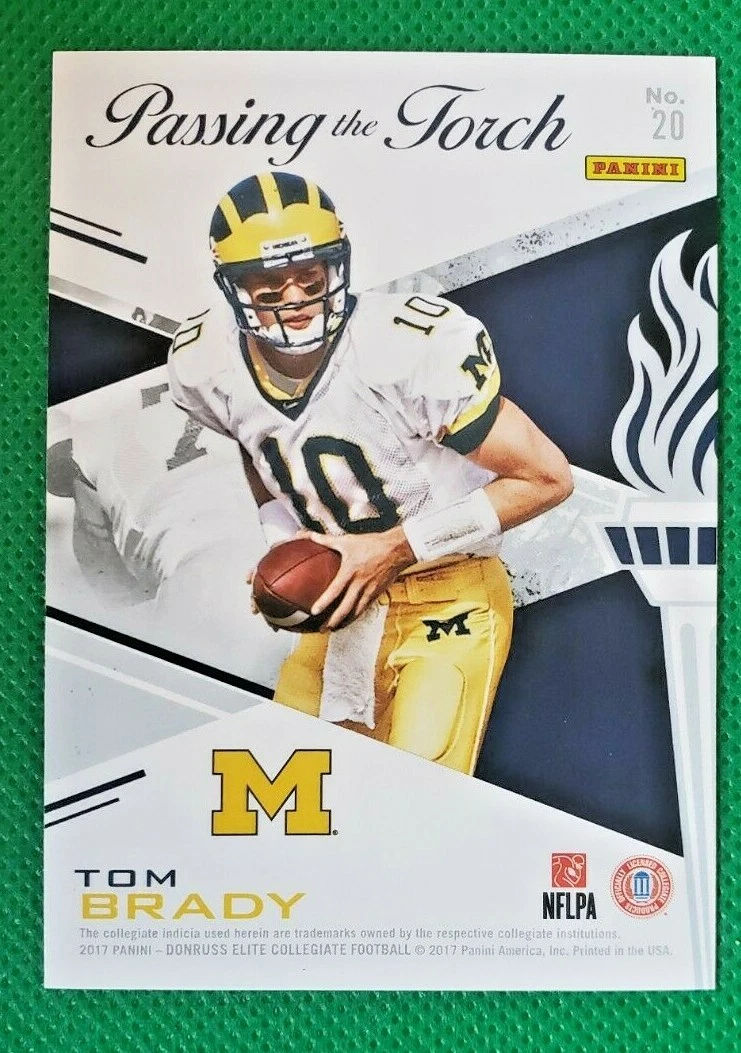 Carte Panini Donruss Elite 2017 - College Ties Tom Brady & Charles Woodson Michigan #16