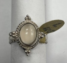Vintage Sterling Silver 925 Oval MoonStone Ring Size 7