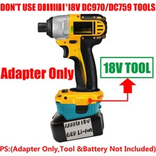 1 Adaper for Makita 18V LXT Battery To Power for Dewalt 18V XPR Ni-CD Tools