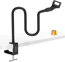 Microphone arm stand 19 inch gooseneck with clamp and adapters