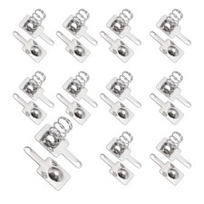 10 Set Battery Spring Contact 8x9mm Positive Negative Unipolar