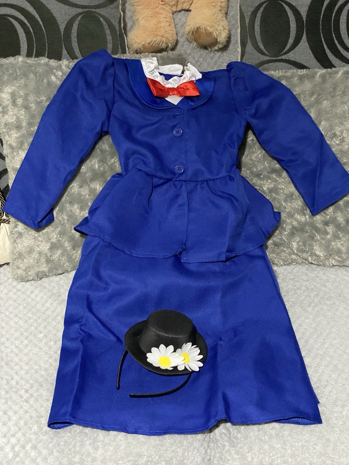 Disfraz Día Mundial del Libro para niña, disfraz de Mary Poppins para niño. (Talla 3-4