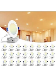 VOLISUN 24 Pack 4 inch Recessed Lighting, 5CCT LED Recessed Light with Junction