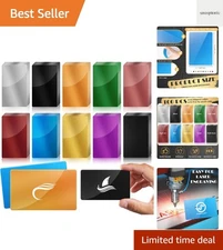 100 Pcs Durable Aluminum Engraving Blanks in 10 Colors - Perfect for DIY Gifts