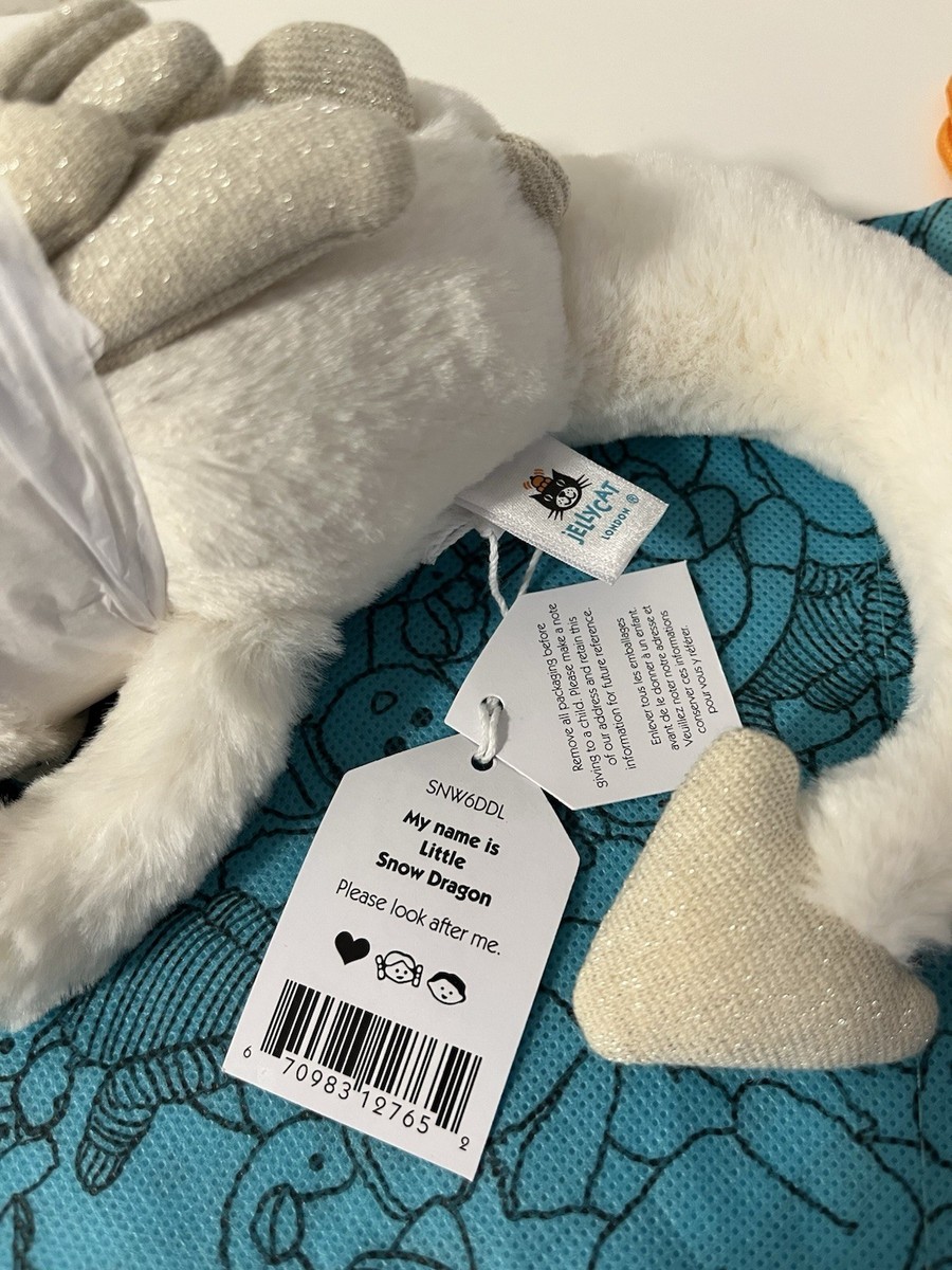 Jellycat Small Snow Dragon BNWT with Dust Bag FAST SHIP | eBay