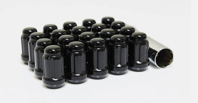 Valor Offroad Black 12x1.50 Spline 5 Lug Nut Kit UTV ATV V12X150B-KIT5