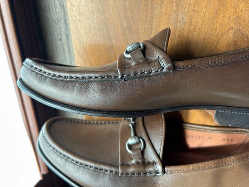 Allen Edmonds Men's Verona II Brown Leather Horsebit Loafers 9EEE (3E)wide Italy - Picture 7 of 23