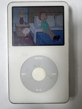 Apple A1136 iPod Classic 5th Gen 30GB White MA002LL/A MP3 Player DEAD PIXEL LINE