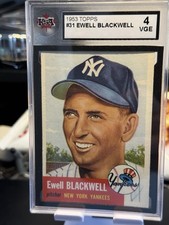 1953 Topps #31 Ewell Blackwell KSA 4 VGE